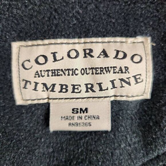 Colorado Timberline authentic outerwear quarter zip fleece gray elephant FFL SM - Picture 4 of 5